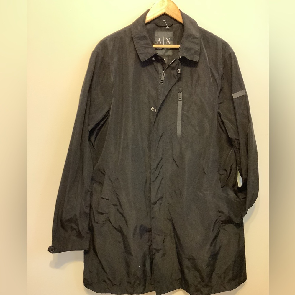 Armani Exchange Black Men's Rain Jacket